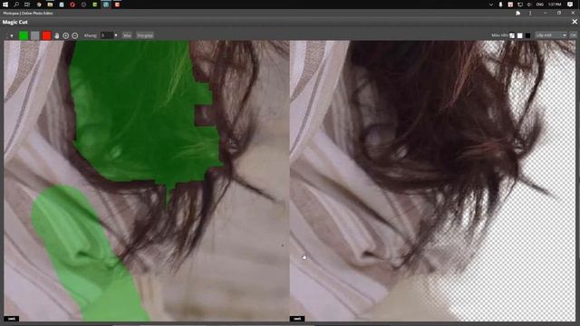 Photoshop Online Tiếng Việt - Photopea #16 Tách tóc và tách phông nền cho đối tượng смотреть онлайн