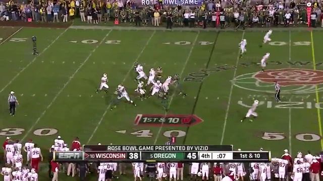 Rose Bowl Game 2012 highlights. Oregon Ducks - Wisconsin Badgers смотреть онлайн
