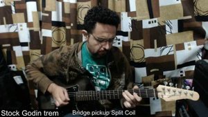 Godin SD stock Bridge Tremolo vs Guitar Fetish Tremolo Solid Steel Block