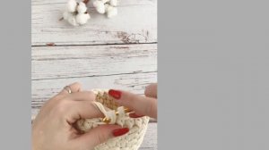 Узор крючком. Галочки за заднюю стенку