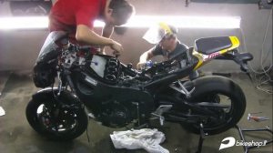 honda cbr 1000 rr fireblade engine removal