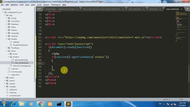 Basic MySql CRUD Operation in CodeIgniter 4 | PHP CodeIgniter 4