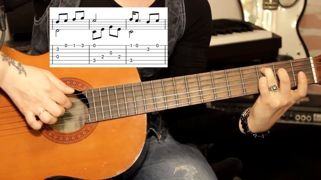 Scorpions - Wind of Change для одной гитары + урок | fingerstyle смотреть онлайн