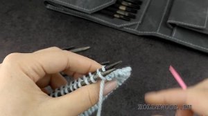 Вязание спицами. Закрытие петель резинки 1х1 иглой.