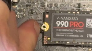 Samsung 990 Pro NVMe M.2 install for slot 2 on MSI Z790 Tomahawk Wifi mobo
