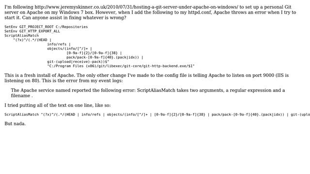 Setting up Git / Apache on Windows смотреть онлайн
