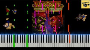 Warcraft 2 Tides of Darkness - Human 1 Alliance Soundtrack Piano Synthesia Easy