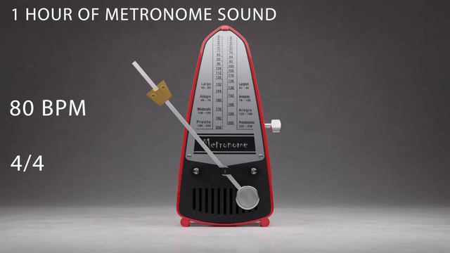 1 Hour of Metronome Sound - Tempo: 80 BPM - 4/4 смотреть онлайн