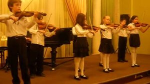 Вечер классической музыки. Ансамбль скрипачей младших классов. ДШИ им МЛ Ростроповича. 2014