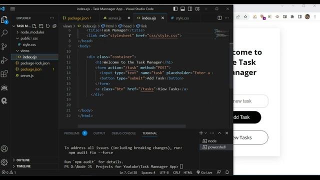 Build a Task Manager App from Scratch: Node.js Project Tutorial for Beginners! ??
