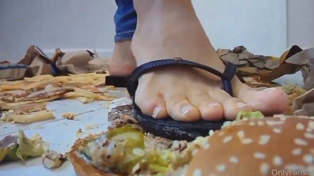 2023 Horn of Africa Food Crisis. White Woman Crushing Food Under Her Perfect Feet. (Food Crush) смотреть онлайн