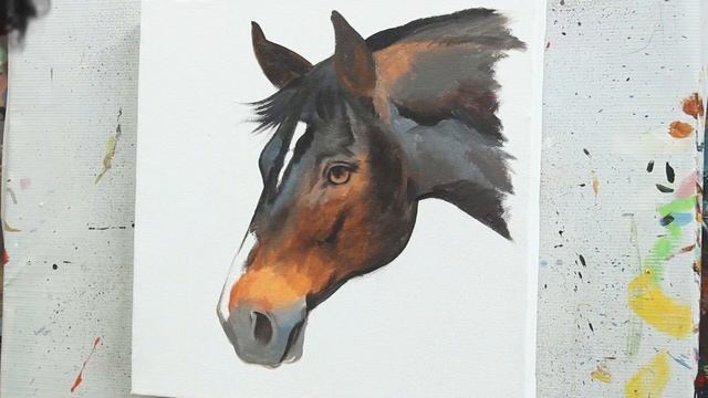 Easy Horse Acrylic Painting Tutorial  ARTOHOLIC