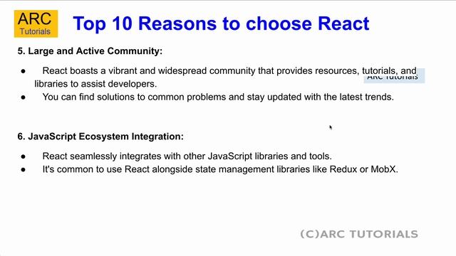 Why ReactJS Framework?