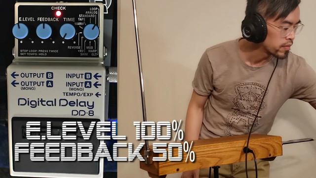 Theremin with a Boss DD8 Delay Pedal - analog mode sound test смотреть онлайн