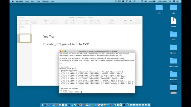 MongoDB - The Beginners Bootcamp - UPDATE ( ) Practice смотреть онлайн