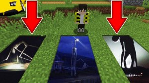 Выбери правильную яму ФОНАРЕГОЛОВЫЙ или СУЩЕСТВО С ПРОСЁЛОЧНОЙ ДОРОГИ или BREAKING NEWS в МАЙНКРАФТ