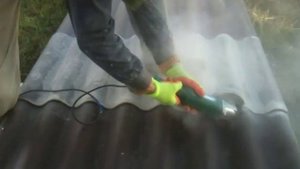 как пилить шифер