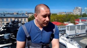 Снимаем вентиляторы моем чиллер