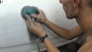 Как затереть грунтовку электрической машинкой