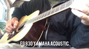 Brand new Yamaha FG 830 acoustic guitar, let’s check it out.