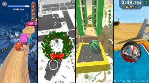 Going Balls vs Sky Rolling Balls vs GyroSphere Evolution vs Action Balls - Squid Race Who Would Win