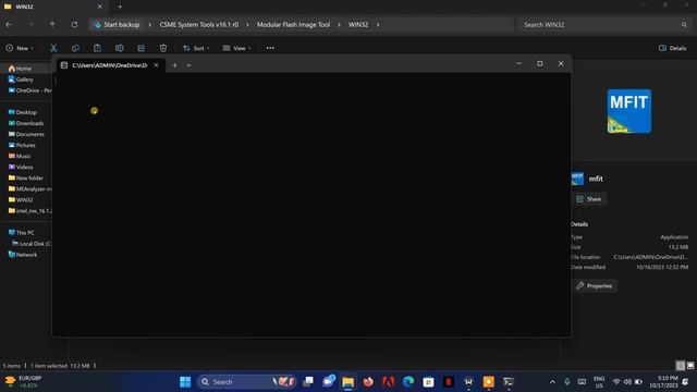 How to update CSE Me Region 16.0 or 16.1 and Overview of MFIT Tool 16.1 Bios Editing 12th Gen