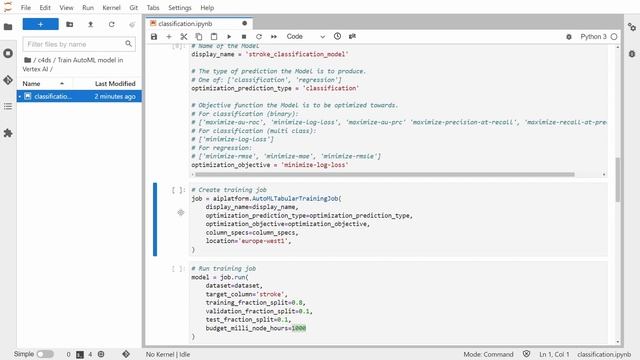 Train AutoML model in Vertex AI смотреть онлайн