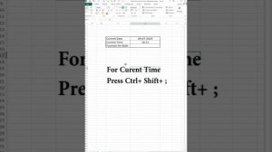 Shortcut forProtect Excel Sheet, Unprotect Excel Sheet, Fill Data, Date, Time, Month.