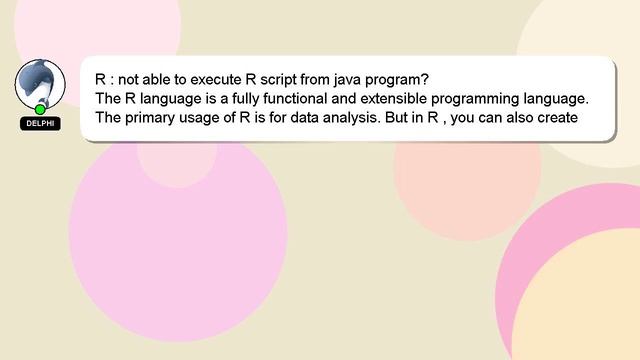 R : not able to execute R script from java program? смотреть онлайн