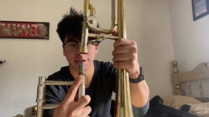 Demonstration of assembly Trombone and forming an embouchure