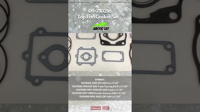 Snowmobile ARCTIC CAT Top End Gasket Set 09-710216 #arcticcat #snowmobile #winterseason