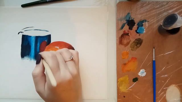 Натюрморт гуашью для начинающих пошагово смотреть онлайн