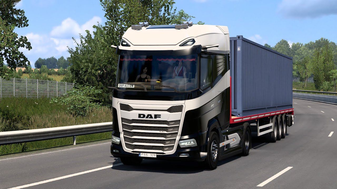 [ETS 2] DAF 2022 Animated Girls enJoined Delivery смотреть онлайн