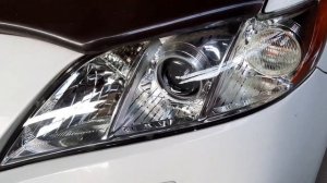 Camry 40 установили би лед А7, химическая полировка внутри фар, регулировка на стенде!!!