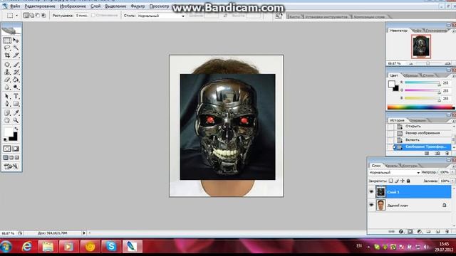 как создать терминатор на adobe photoshop cs2 смотреть онлайн