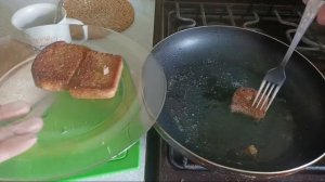 Жаренный хлеб/изыски на сковороде