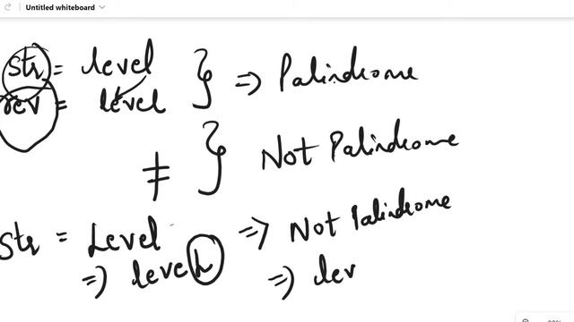 Palindrome string in JAVA