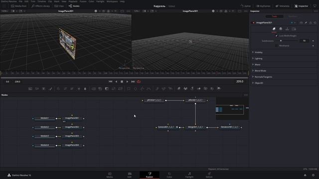 3Д Коллаж в Давинчи Резолв Фьюжн / Галерея Медиа / 3D Collage in DaVinci Resolve Fusion