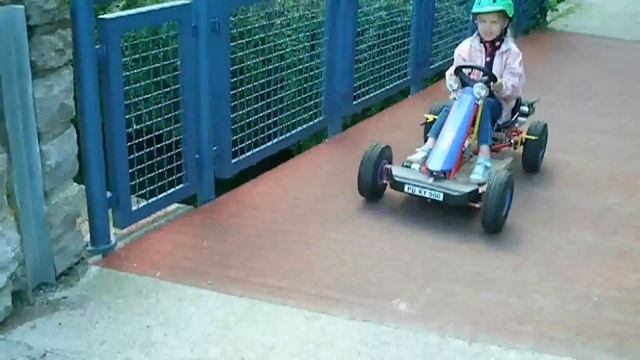 Go Kart mit Elektromotor Test 2 Eigenbau Homemade  Электрокарт для Анны. Самоделкин папа и зон.