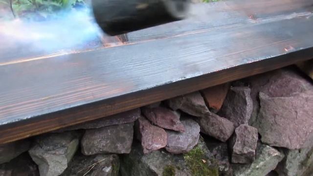 БРАШИРОВАНИЕ  ДОСКИ ОГНЕМ