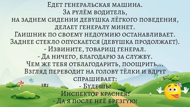 Едет генеральская машина, на заднем сидении девушка лёгкого поведения. Подборка жизненных анекдотов смотреть онлайн