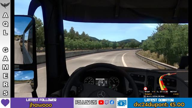 ?Euro Truck Simulator 2 - Career #29 on Mercedes MP3: Mitzpe Ramon-Bastia смотреть онлайн