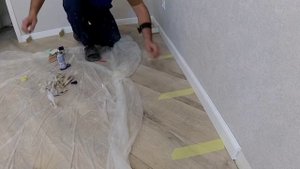 Установка Дюрополимерного плинтуса