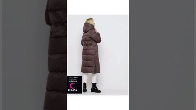 Женский зимний пуховик с капюшоном CW21D8139 смотреть онлайн