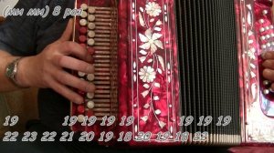 2 часть Полонеза Огинского видеоразбор(ноты,цифры) на гармони.