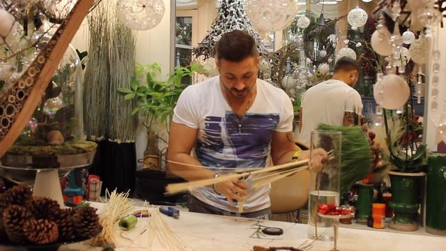 Мастер-класс флориста Славы Роска, Новогодний букет смотреть онлайн