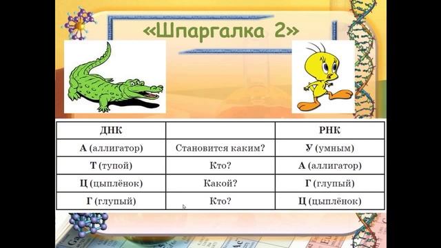 Методические особенности и приёмы решения задач по молекулярной биологии - часть 1