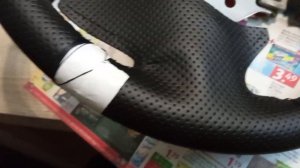 Кожаный руль Тойота Королла 120, руль стал как новый.