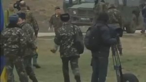 04.03.14. Крым, Аэродром Бельбек. Футбол: Украина-Россия.