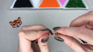 Фигурка Серьги Тигр из бисера простое бисероплетение для начинающих | Trend 2022
